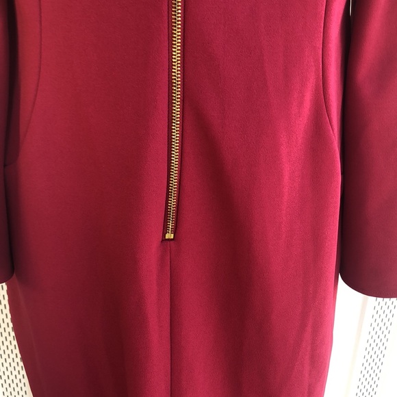 Beautiful Red CALVIN KLEIN Dress Size 14 - Picture 4 of 14